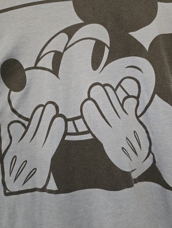 Disney Tops - Disney light blue tee with black logo print